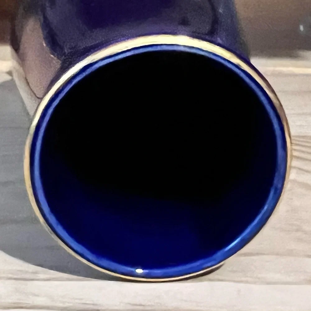 Vintage dark blue vase